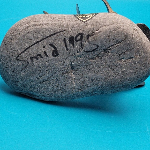 Lofoten HG Norway Smid 1995 Handmade Metal and Stone Bird Sculpture Norwegian - Picture 11 of 16